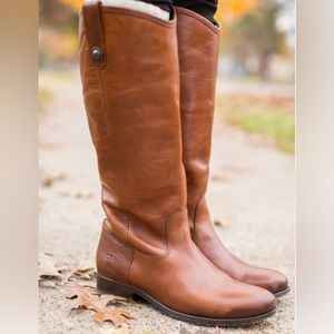 Frye Brown Melissa Leather Riding Boots 10